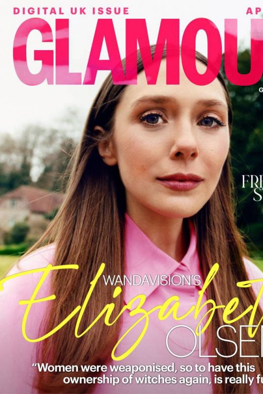 ELIZABETH OLSEN in Glamour Magazine, UK April 2021