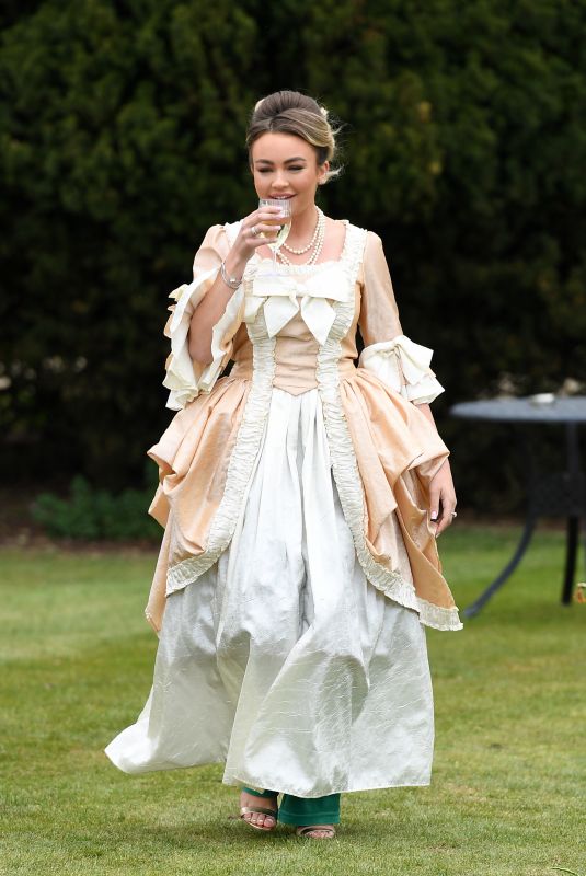ELLA RAE WISE on the Set of The Only Way is Essex 04/18/2021