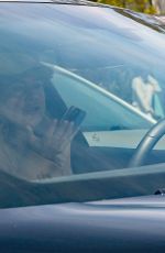 ELLEN POMPEO Out Driving Her Porsche in Los Angeles 04/15/2021