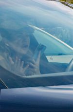 ELLEN POMPEO Out Driving Her Porsche in Los Angeles 04/15/2021