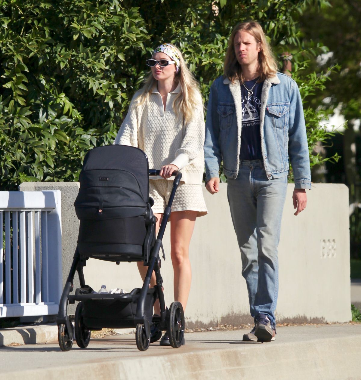 ELSA HOSK and Tom Daly Out with Their Daughter in Los Angeles 04/04 ...