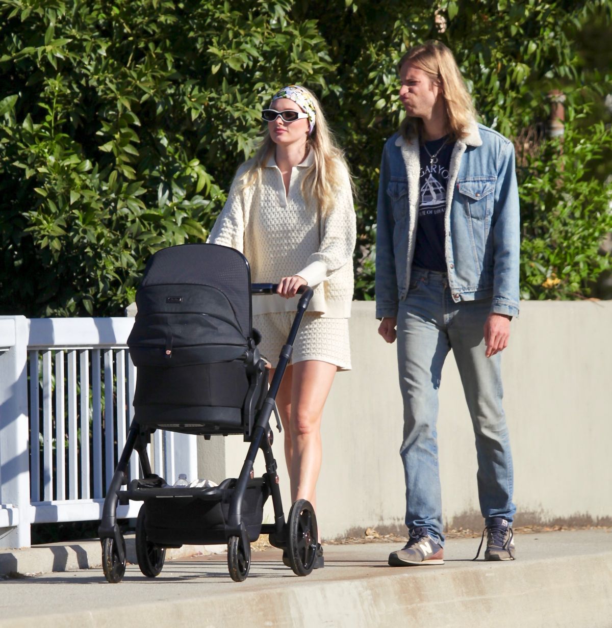 ELSA HOSK and Tom Daly Out with Their Daughter in Los Angeles 04/04 ...