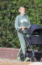 ELSA HOSK Out for Morning Coffee and Pastry in Pasadena 04/21/2021