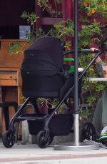 ELSA HOSK Out for Morning Coffee and Pastry in Pasadena 04/21/2021