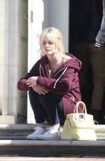 EMILY ALYN LIND on Set of Gossip Girl in New York 04/06/2021