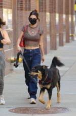 EMILY RATAJKOWSKI Out with Her Dog in New York 04/20/2021