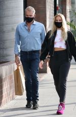 EMMA KROKDAL and Dolph Lundgren at Koontz Hardware Store in West Hollywood 04/12/2021