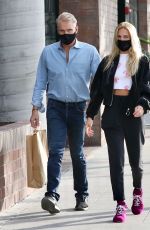 EMMA KROKDAL and Dolph Lundgren at Koontz Hardware Store in West Hollywood 04/12/2021