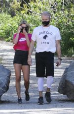 EMMA KROKDAL and Dolph Lundgren Out Hiking in Los Angeles 04/18/2021