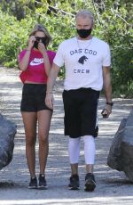 EMMA KROKDAL and Dolph Lundgren Out Hiking in Los Angeles 04/18/2021