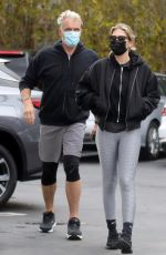 EMMA KROKDAL and Dolph Lundgren Shopping at Pavilions in Malibu 04/06/2021