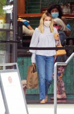EMMA ROBERTS Out for Takeout in Los Angeles 04/25/2021