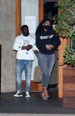 ENIKO PARRISH Leaves Soho House in Malibu 04/16/2021