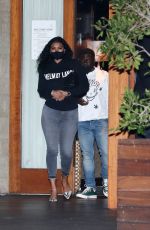 ENIKO PARRISH Leaves Soho House in Malibu 04/16/2021