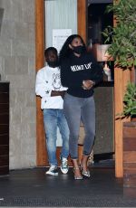 ENIKO PARRISH Leaves Soho House in Malibu 04/16/2021