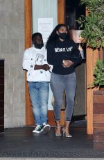 ENIKO PARRISH Leaves Soho House in Malibu 04/16/2021