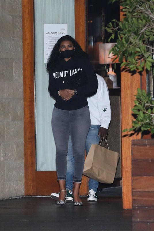 ENIKO PARRISH Leaves Soho House in Malibu 04/16/2021