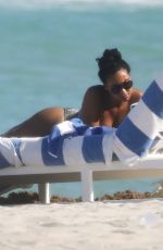 EVELYN LOZADA and SHANIECE HAIRSTON in Swimsuits at a Beach in Miami 04/28/2021