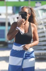 EVELYN LOZADA and SHANIECE HAIRSTON in Swimsuits at a Beach in Miami 04/28/2021