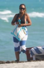 EVELYN LOZADA and SHANIECE HAIRSTON in Swimsuits at a Beach in Miami 04/28/2021
