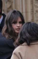 FELICITY JONES Arrives at 2021 British Academy Film Awards 04/11/2021