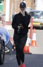 FERNE MCCANN in Tights Leaves a Nail Salon in Essex 04/14/22021