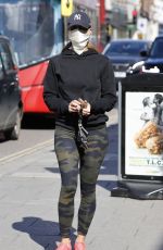 FERNE MCCANN in Tights Leaves a Nail Salon in Essex 04/14/22021