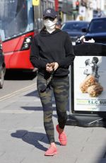 FERNE MCCANN in Tights Leaves a Nail Salon in Essex 04/14/22021