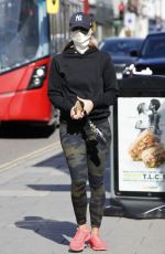FERNE MCCANN in Tights Leaves a Nail Salon in Essex 04/14/22021