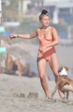 FLORENCE PUGH in Swimsuit at a Beach in Malibu 04/07/2021