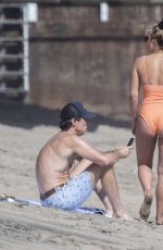 FLORENCE PUGH in Swimsuit at a Beach in Malibu 04/07/2021
