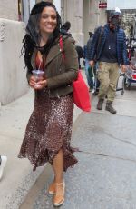 FREEMA AGYEMAN on the Set of New Amsterdam in New York 04/19/2021