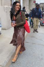FREEMA AGYEMAN on the Set of New Amsterdam in New York 04/19/2021