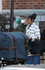 FREIDA PINTO at a Movie Set in Dublin 04/03/2021