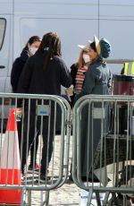 FREIDA PINTO at a Movie Set in Dublin 04/03/2021