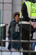 FREIDA PINTO at a Movie Set in Dublin 04/03/2021