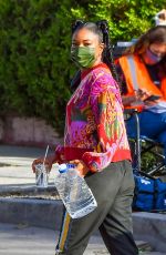GABRIELLE UNION Leaves Cheaper by the Dozen Set in Los Angeles 04/15/2021