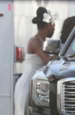 GABRIELLE UNION on the set of Cheaper by the Dozen in Los Angeles 04/16/2021