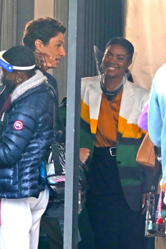 GABRIELLE UNION on the Set of Cheaper by the Dozen Reboot in Los Angeles 04/13/2021