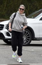 GEMMA ATKINSON Arrives at Hits Radio in Manchester 04/01/2021