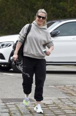 GEMMA ATKINSON Arrives at Hits Radio in Manchester 04/01/2021