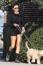 GEORGIA FOWLER Out with her Dog in Bondi 04/20/2021