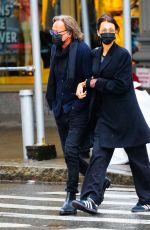 GIGI and BELLA HADIDI Out with Their Father Mohamed in New York 04/11/2021