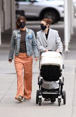 GIGI HADID and HELENA CHRISTENSEN Out in New York 04/13/2021