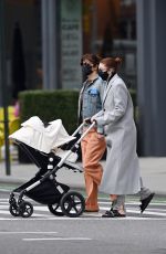 GIGI HADID and HELENA CHRISTENSEN Out in New York 04/13/2021