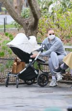 GIGI HADID at Washington Square Park in New York 03/31/2021