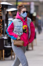 GIGI HADID Out and About in New York 04/20/2021