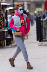 GIGI HADID Out and About in New York 04/20/2021
