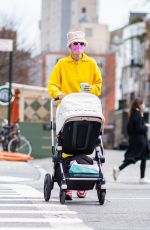 GIGI HADID Out in New York 04/01/2021