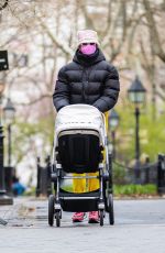 GIGI HADID Out in New York 04/01/2021